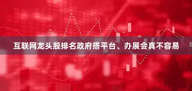 互联网龙头股排名政府搭平台、办展会真不容易