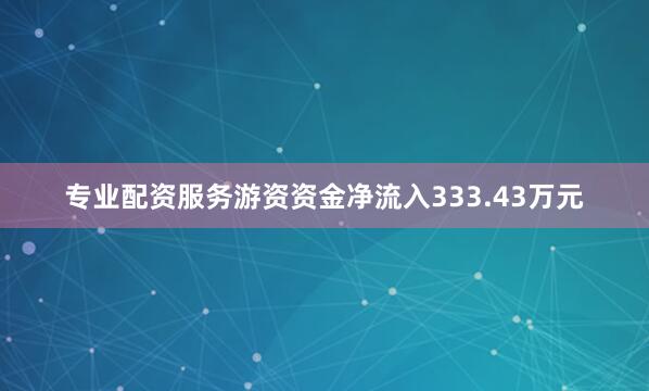 专业配资服务游资资金净流入333.43万元